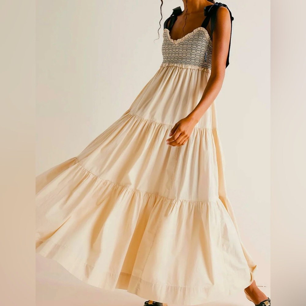 FREE PEOPLE Bluebell Solid Maxi Dress NWOT